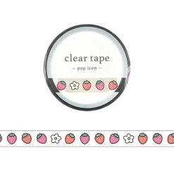 Mind Wave | Pop Icon Strawberry Slim Clear Tape