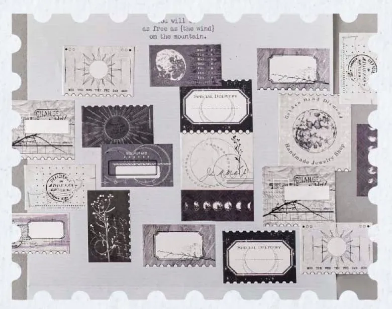 Mo Card | Pegatinas en Rollo Whisper Of Light Moonlit Branches