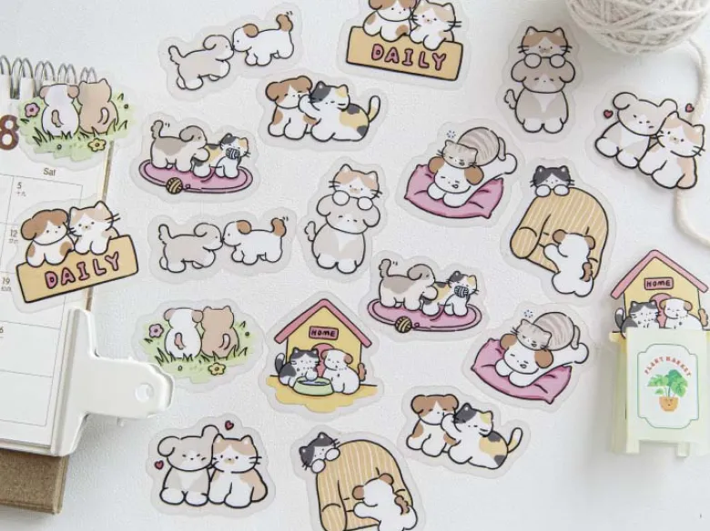 Mo Card | Pegatinas Pet Handbook Happy Dog