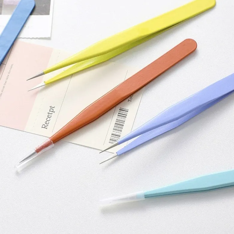 Mo Card | Pinzas Metálicas Rectas Baby Blue