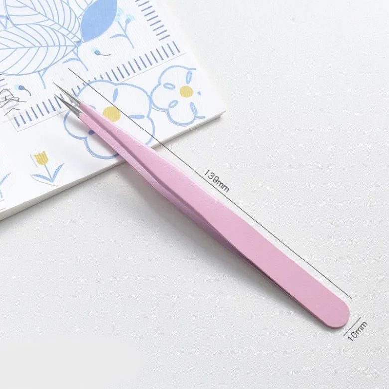 Mo Card | Pinzas Metálicas Rectas Baby Pink