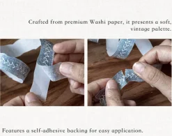 Mo Card | Rippled Edge Sewing Washi Tape Mortar Joint Pin