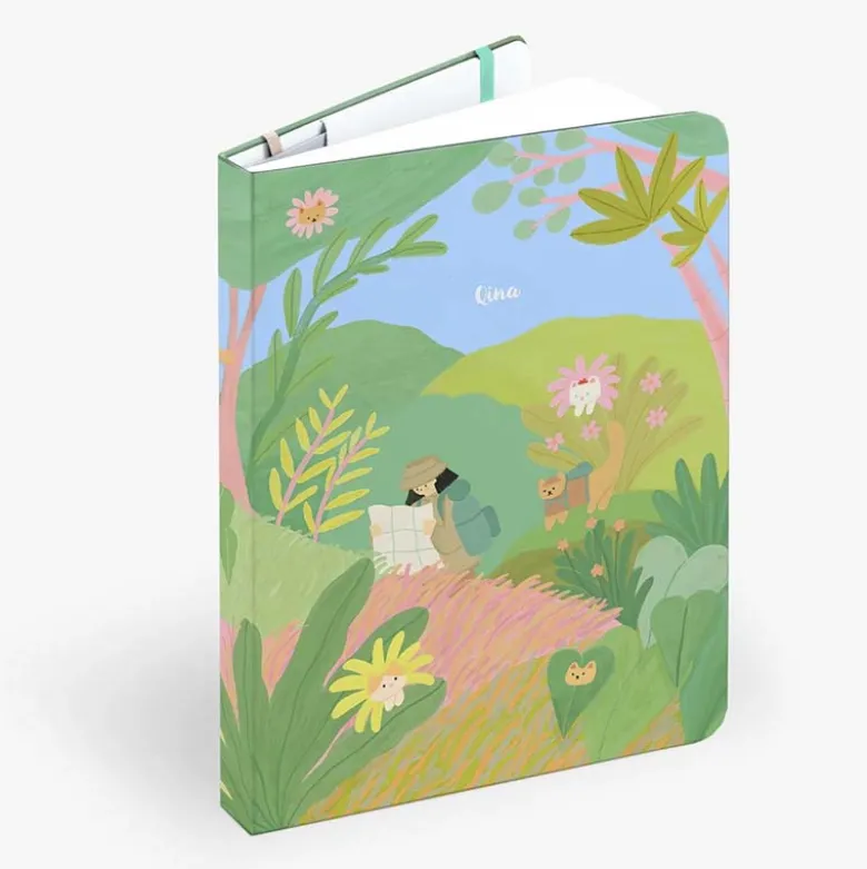 Mossery | Cuaderno Threadbound A5 Cat Paradise (Puntos)
