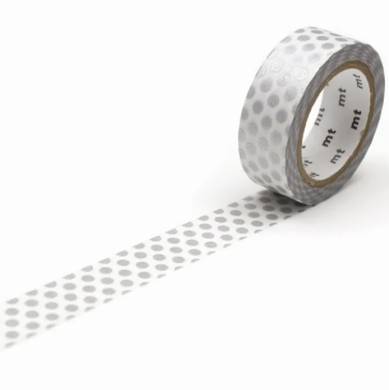 MT Masking Tape | Dot Silver Washi Tape