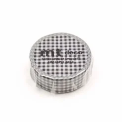 MT Masking Tape | Gingham Check Black Washi Tape