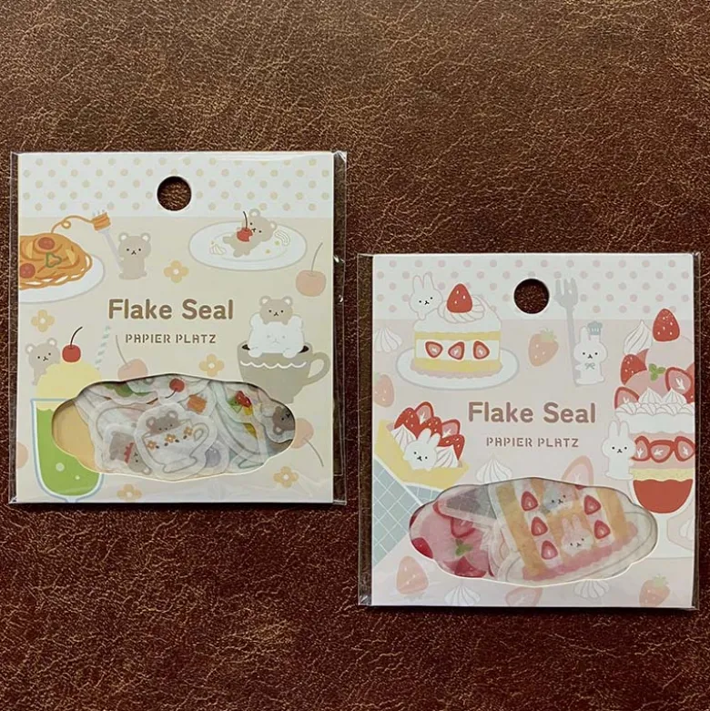 Papier Platz | Pegatinas Flake Kuma Teatime
