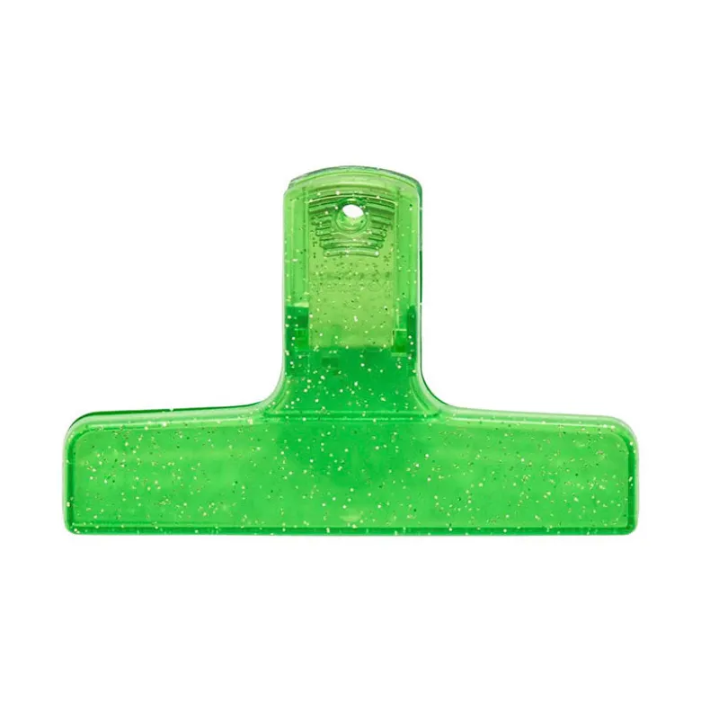 Penco | Clip de Plástico Glitter Light Green