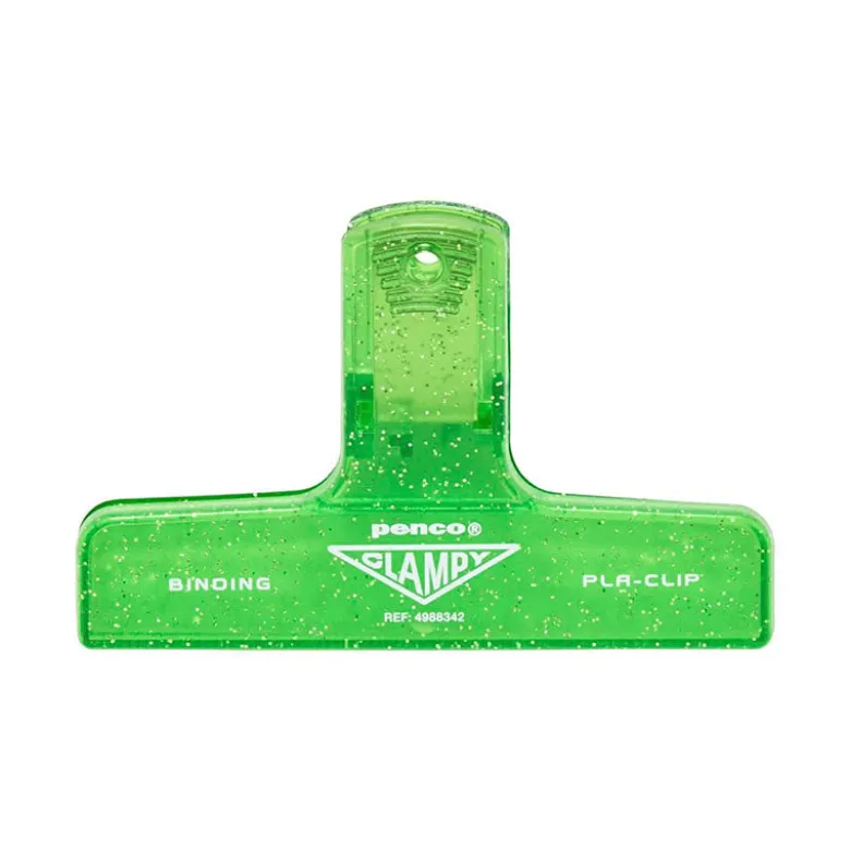 Penco | Clip de Plástico Glitter Light Green