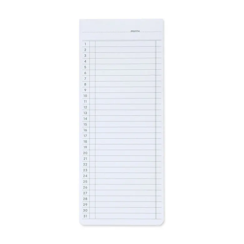 Penco | Notas Adhesivas Monthly White