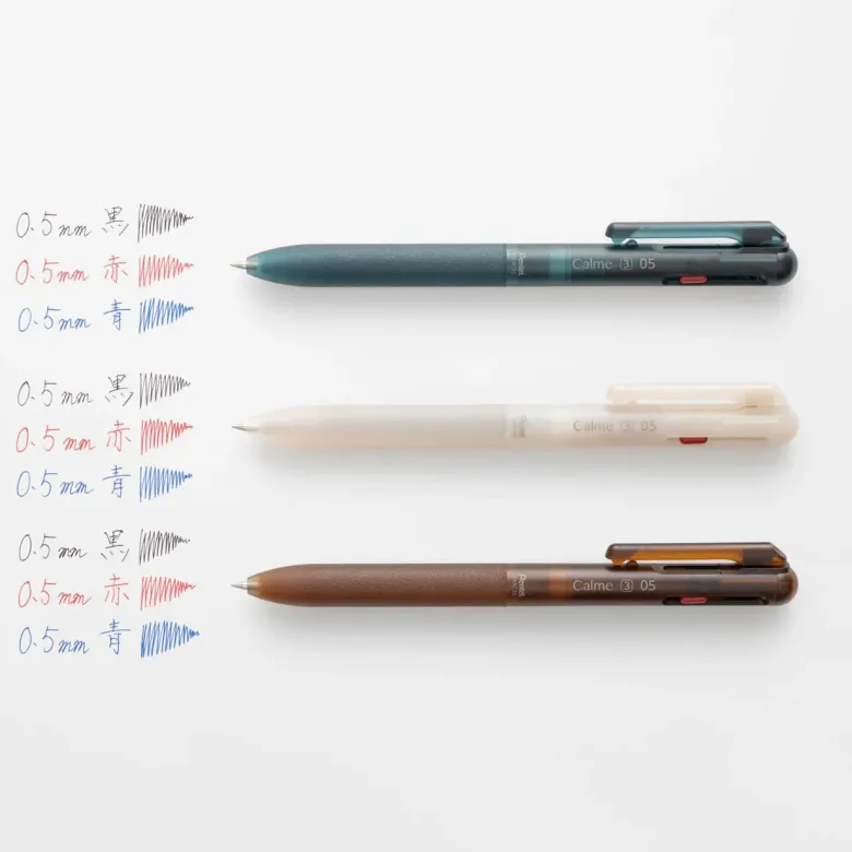 Pentel | Bolígrafo Calme 3-Colores Relaxed Forest 0.5 Brown