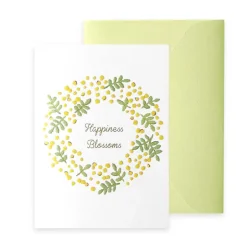 RyuRyu | Tarjeta de Felicitación Embroidery Mimosa