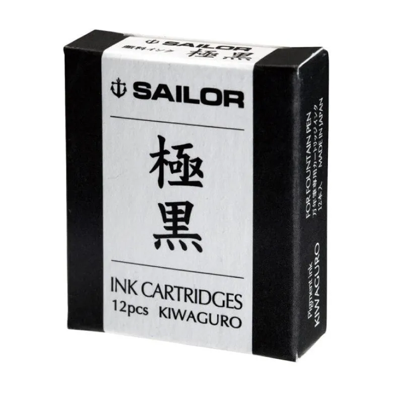 Sailor | Cartuchos Recambio de Tinta Negra Kiwaguro