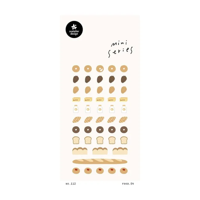 Suatelier | Pegatinas Mini Series Food 04