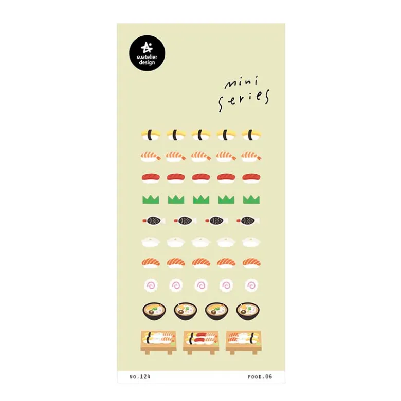 Suatelier | Pegatinas Mini Series Food 06