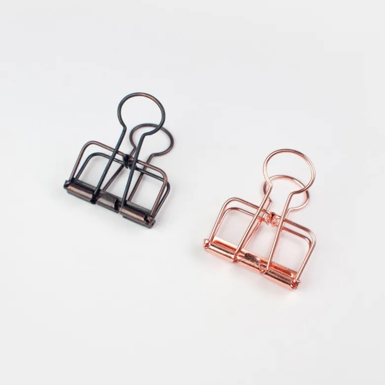 Tools To Liveby | Binder Clips Oro Rosa (32mm)