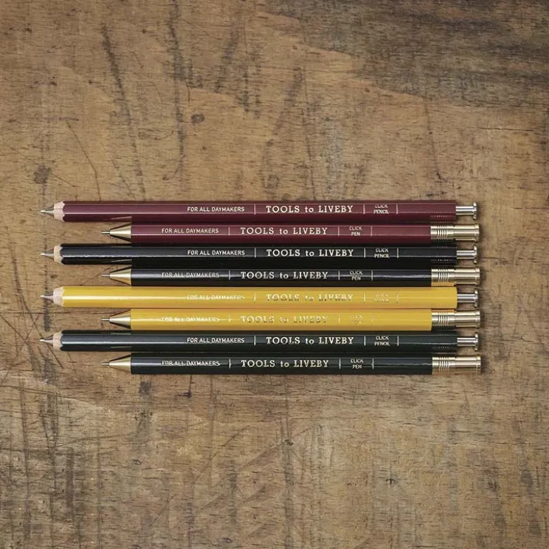 Tools To Liveby | Bolígrafo de Madera Yellow 0.5
