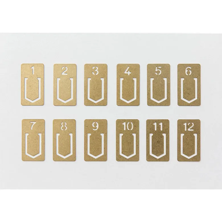 Traveler's Company | Clips Numerados Brass