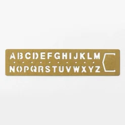 Traveler's Company | Marcapáginas Brass Template Alphabet
