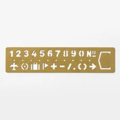 Traveler's Company | Marcapáginas Brass Template Number