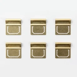 Traveler's Company | Marcapáginas Brass Index Plate