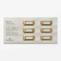 Traveler's Company | Placas de Rótulo Brass Label Plate