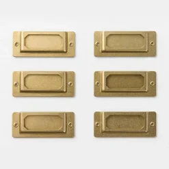 Traveler's Company | Placas de Rótulo Brass Label Plate