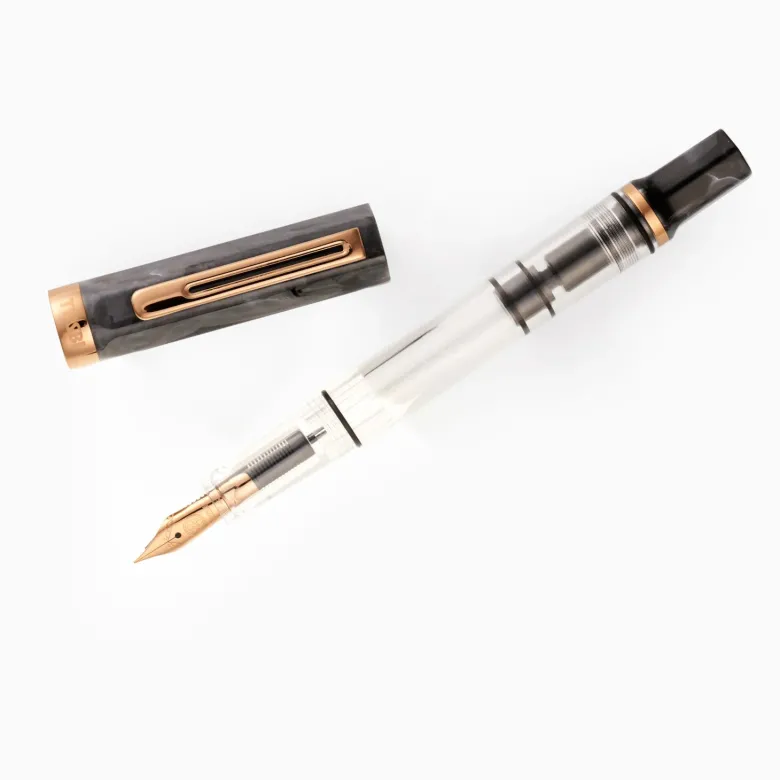 TWSBI | Pluma Estilográfica ECO Black Marble With Bronze EF