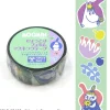 World Craft | Moomin Flower Light Green Clear Tape