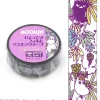 World Craft | Moomin Flower Purple Clear Tape