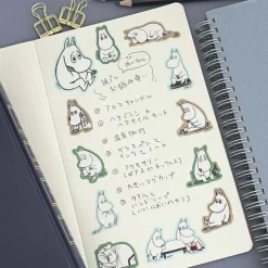 World Craft | Pegatinas Flake Moomin Face Series Thinking