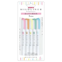 Zebra | Pack de Subrayadores Mildliner Pastel (Nuevo Packaging)